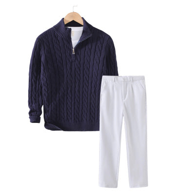 Cable Knit Quarter - Zip