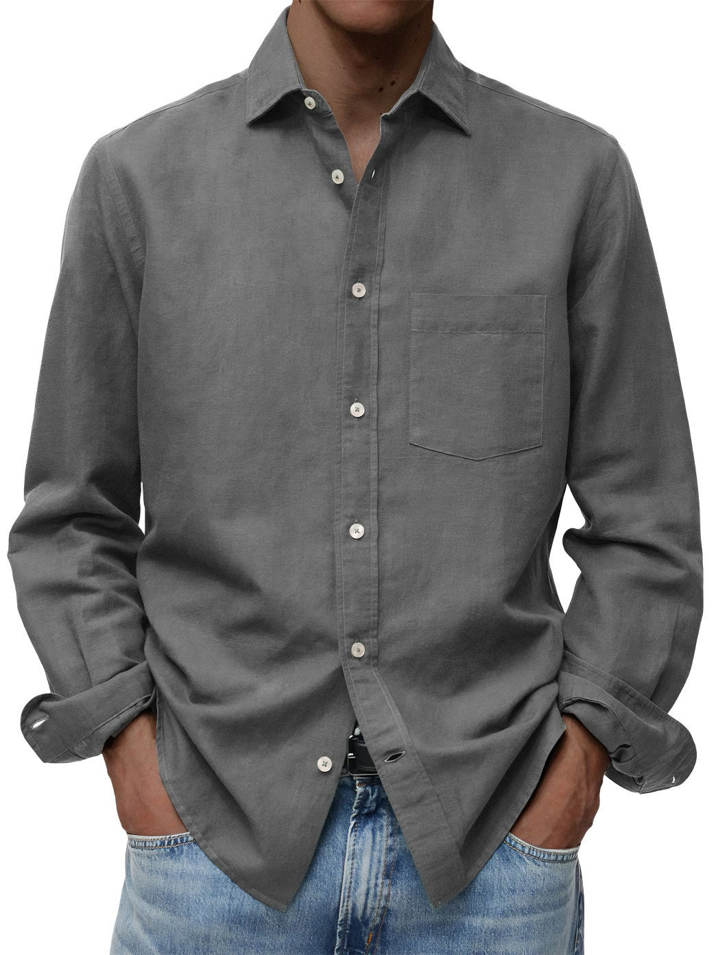 Casual Long Sleeve Loose Shirt