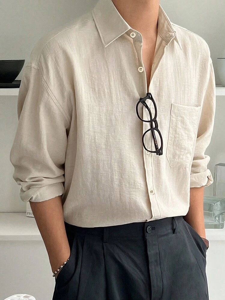 Casual Long Sleeve Loose Shirt