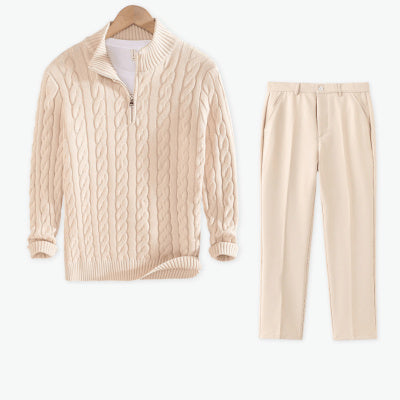 Cable Knit Quarter - Zip