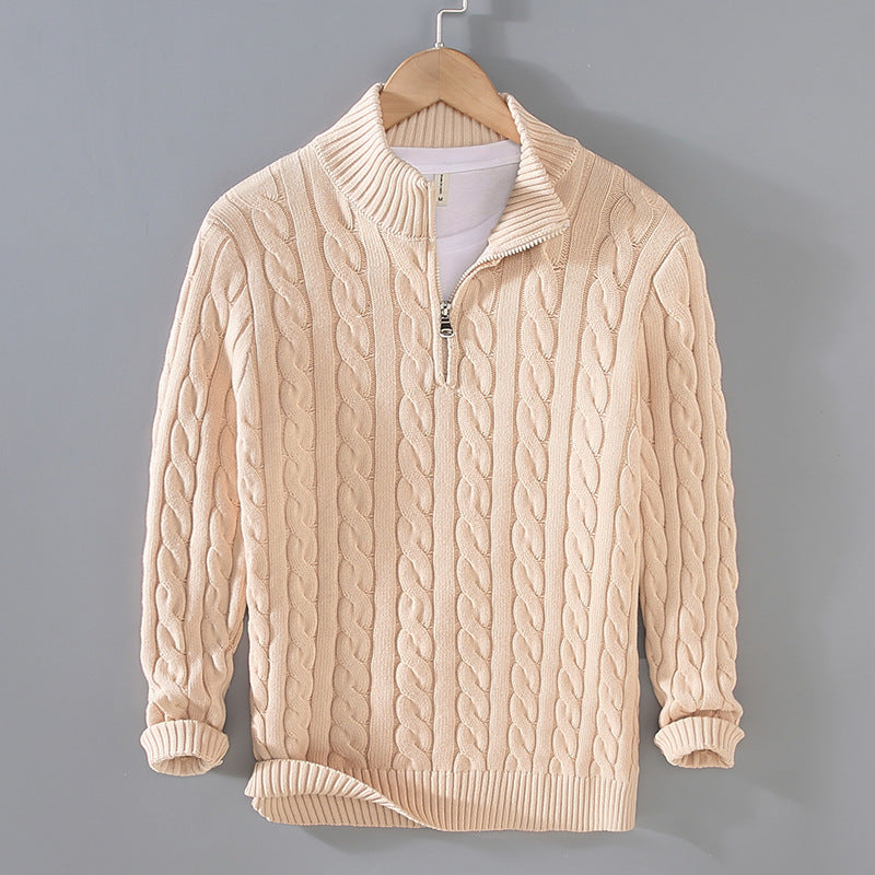 Cable Knit Quarter - Zip