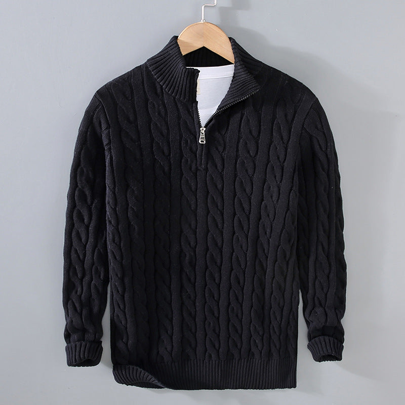 Cable Knit Quarter - Zip