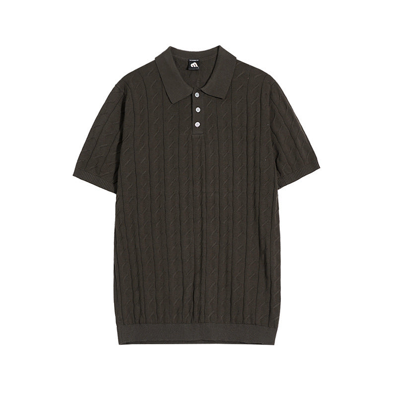 Lapel Knitted Polo