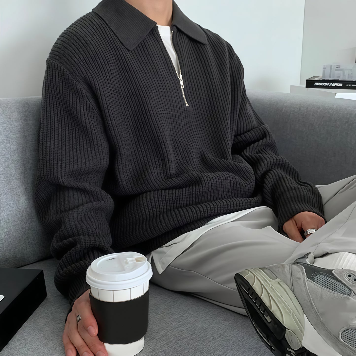 Old Money Half - Zipper